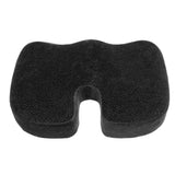 AURORA Black Memory Foam Coccyx Seat Cushion